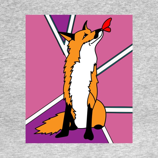 Sweet Retro Vintage Cartoon Fox by flofin